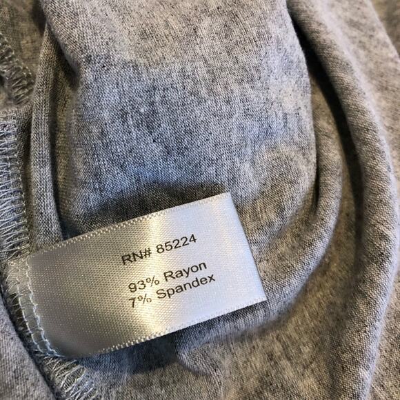 Boston Proper light gray scoop neck long sleeve knit top size Large - Picture 8 of 12